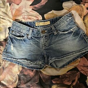 BKE Stella Women's Faded Blue Jean Shorts